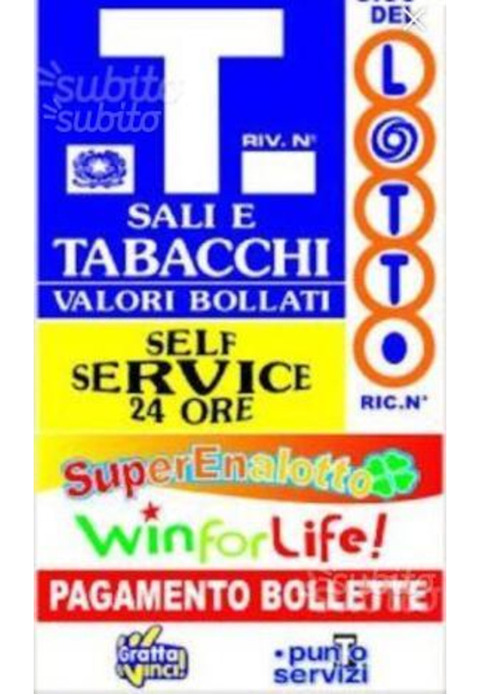 Tabaccheria in zona centralissima con self 24 lotto 10&lotto gratta vinci ecc