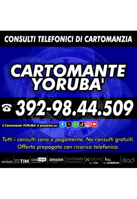 Cartomante YORUBA': specializzato nella Cartomanzia d'Amore!