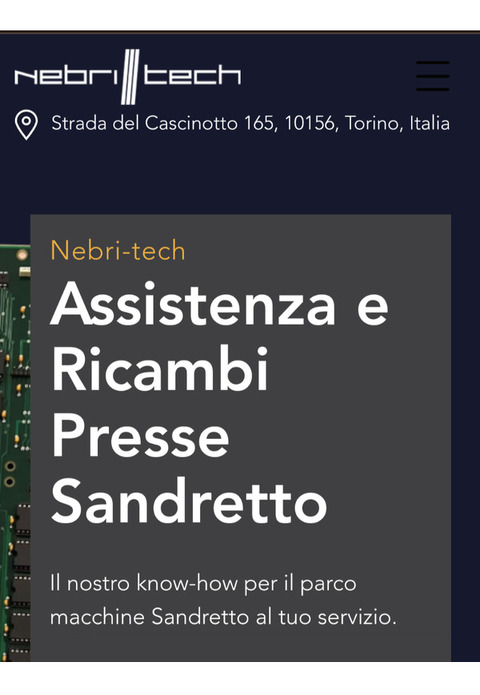 Vendo 15% quote azienda ricambi e assistenza presse Sandretto